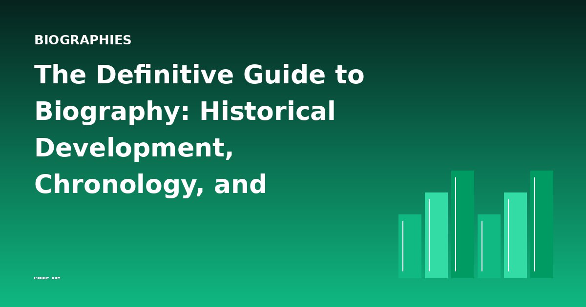 The Definitive Guide to Biography: Historical Development, Chronology, and Authoritative Overview
