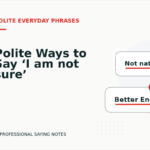Polite Ways to Say ‘I am not sure’