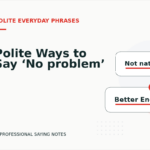 Polite Ways to Say ‘No problem’