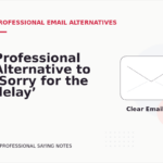 Professional Alternative to ‘Sorry for the delay’