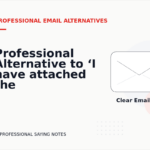 Professional Alternative to ‘I have attached the file’