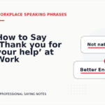 How to Say ‘Thank you for your help’ at Work