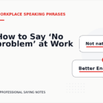 How to Say ‘No problem’ at Work