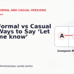 Formal vs Casual Ways to Say ‘Let me know’