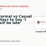 Formal vs Casual Ways to Say ‘I will be late’